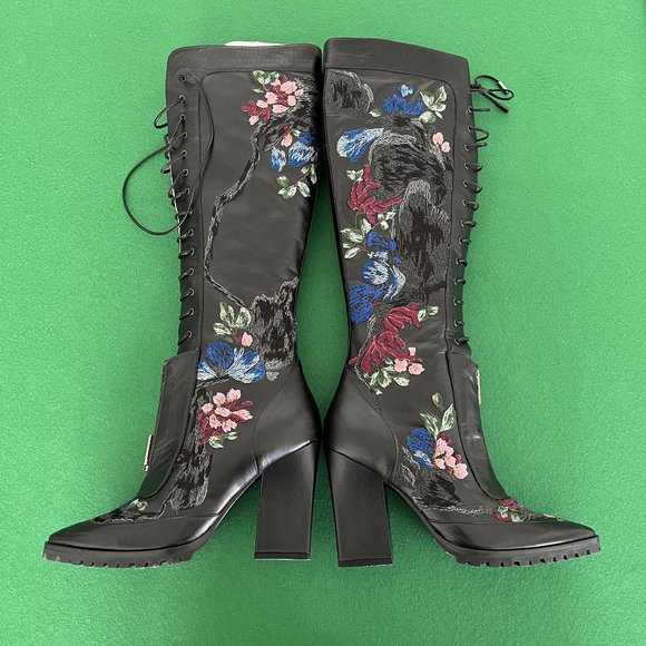 Runway Boots - Exquisite Embroidered Boots from Shiatzy Chen size 8.5/9 - Picture 5 of 16